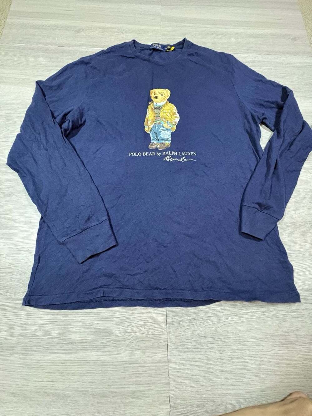 Polo Ralph Lauren Polo Bear Long Sleeve T-Shirt Size XL Blue